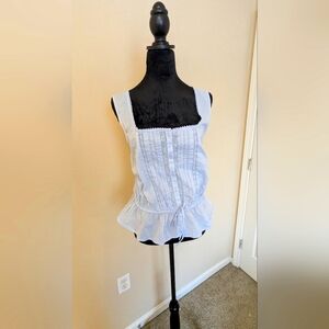 Old Navy Women's White Sleeveless Top